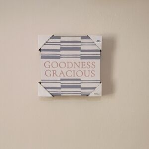 Goodness Gracious Wall Art - Gray and White